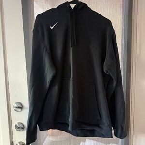 Nike Charcoal Gray Hoodie with Black Drawstrings